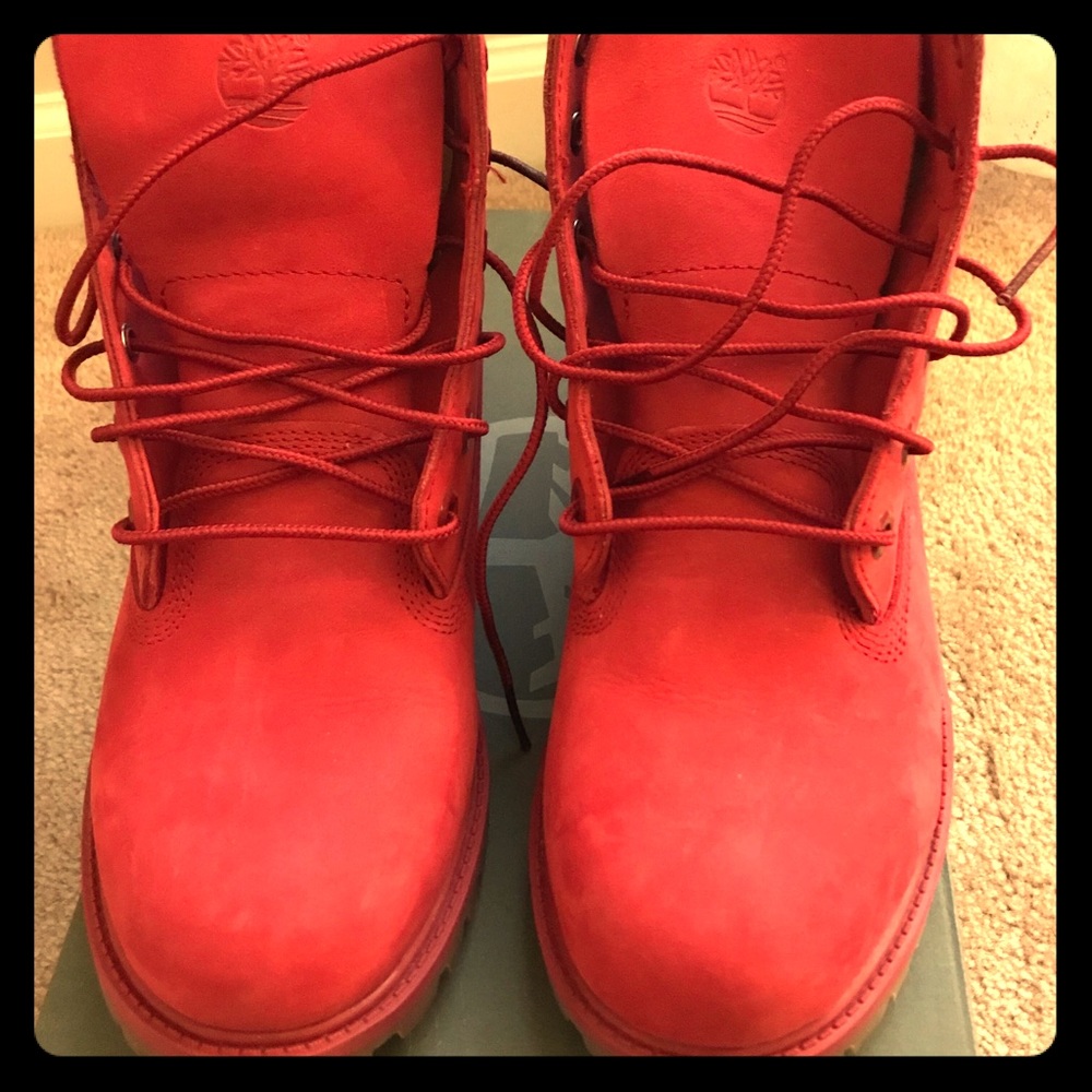❤️Premium Red Timberland Boots❤️